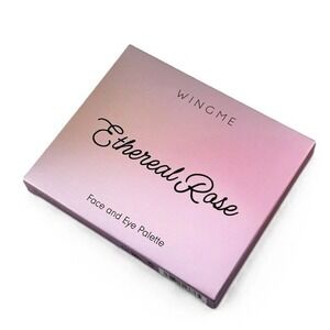 Wingme Ethereal Rose‎ Face and Eye Palette Light-Med 6 Pan Bronzer Blush Mirror